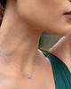 Gold Diamond Necklace. 0.3 carat diamond necklace with cord. Lab Grown Diamond. Lab Grown Diamond Bulgaria. Necklace with 0.3 carats diamond. Златно колие с диамант. Златно колие с диамант и корда.
